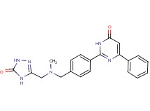 2-[4-({methyl[(5-oxo-4,5-dihydro-1H-1,2,4-triazol-3-yl)methyl]amino}methyl)phenyl]-6-phenyl-4(3H)-pyrimidinone