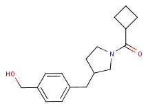 (4-{[1-(cyclobutylcarbonyl)pyrrolidin-3-yl]methyl}phenyl)methanol