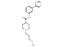 1-[3-(methylthio)propyl]-N-[3-(1,3-thiazol-4-yl)phenyl]-4-piperidinecarboxamide