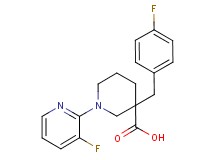 3-(4-fluorobenzyl)-1-(3-fluoropyridin-2-yl)piperidine-3-carboxylic acid