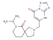 7-isopropyl-2-[(7-oxo-4,7-dihydro[1,2,4]triazolo[1,5-a]pyrimidin-5-yl)methyl]-2,7-diazaspiro[4.5]decan-6-one