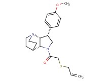 (3R*,3aR*,7aR*)-1-[(allylthio)acetyl]-3-(4-methoxyphenyl)octahydro-4,7-ethanopyrrolo[3,2-b]pyridine