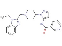 N-(1-{1-[(1-ethyl-1H-benzimidazol-2-yl)methyl]-4-piperidinyl}-1H-pyrazol-5-yl)nicotinamide