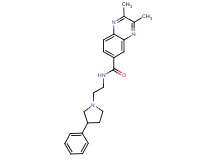 2,3-dimethyl-N-[2-(3-phenyl-1-pyrrolidinyl)ethyl]-6-quinoxalinecarboxamide