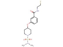 3-({1-[(dimethylamino)sulfonyl]piperidin-4-yl}oxy)-N-(2-fluoroethyl)benzamide