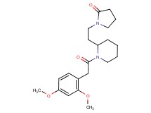 1-(2-{1-[(2,4-dimethoxyphenyl)acetyl]-2-piperidinyl}ethyl)-2-pyrrolidinone