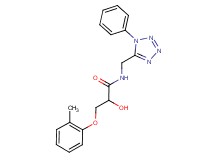 2-hydroxy-3-(2-methylphenoxy)-N-[(1-phenyl-1H-tetrazol-5-yl)methyl]propanamide