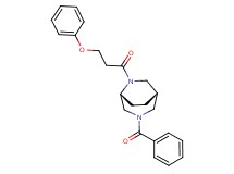 (1S*,5R*)-3-benzoyl-6-(3-phenoxypropanoyl)-3,6-diazabicyclo[3.2.2]nonane