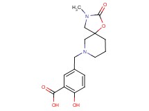 2-hydroxy-5-[(3-methyl-2-oxo-1-oxa-3,7-diazaspiro[4.5]dec-7-yl)methyl]benzoic acid