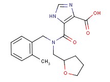 5-{[(2-methylbenzyl)(tetrahydrofuran-2-ylmethyl)amino]carbonyl}-1H-imidazole-4-carboxylic acid