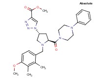methyl 1-{(3R,5S)-1-(4-methoxy-2,3-dimethylbenzyl)-5-[(4-phenyl-1-piperazinyl)carbonyl]-3-pyrrolidinyl}-1H-1,2,3-triazole-4-carboxylate