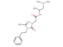 N-[2-(dimethylamino)-1-methylethyl]-2-[3-methyl-5-oxo-4-(2-phenylethyl)-4,5-dihydro-1H-1,2,4-triazol-1-yl]acetamide