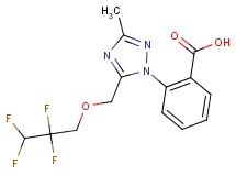 2-{3-methyl-5-[(2,2,3,3-tetrafluoropropoxy)methyl]-1H-1,2,4-triazol-1-yl}benzoic acid