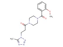 1-(2-methoxybenzoyl)-4-[3-(5-methyl-1H-tetrazol-1-yl)propanoyl]piperazine