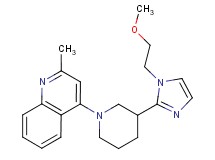 4-{3-[1-(2-methoxyethyl)-1H-imidazol-2-yl]-1-piperidinyl}-2-methylquinoline