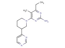 4-ethyl-5-methyl-6-(3-pyrimidin-4-ylpiperidin-1-yl)pyrimidin-2-amine