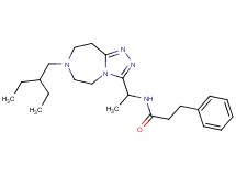N-{1-[7-(2-ethylbutyl)-6,7,8,9-tetrahydro-5H-[1,2,4]triazolo[4,3-d][1,4]diazepin-3-yl]ethyl}-3-phenylpropanamide