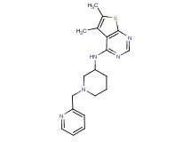 5,6-dimethyl-N-[1-(2-pyridinylmethyl)-3-piperidinyl]thieno[2,3-d]pyrimidin-4-amine