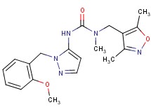 N-[(3,5-dimethylisoxazol-4-yl)methyl]-N'-[1-(2-methoxybenzyl)-1H-pyrazol-5-yl]-N-methylurea