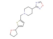 4-(1,2,4-oxadiazol-3-yl)-1-{[5-(tetrahydrofuran-2-yl)-2-thienyl]methyl}piperidine