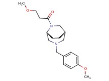 (1S*,5R*)-3-(4-methoxybenzyl)-6-(3-methoxypropanoyl)-3,6-diazabicyclo[3.2.2]nonane