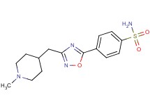 4-{3-[(1-methylpiperidin-4-yl)methyl]-1,2,4-oxadiazol-5-yl}benzenesulfonamide