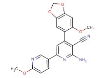 6-amino-6'-methoxy-4-(6-methoxy-1,3-benzodioxol-5-yl)-2,3'-bipyridine-5-carbonitrile