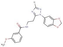 N-{2-[1-(1,3-benzodioxol-5-yl)-1H-1,2,4-triazol-5-yl]ethyl}-3-methoxybenzamide