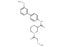 N-(3'-methoxy-4-biphenylyl)-1-[(methylthio)acetyl]-3-piperidinecarboxamide