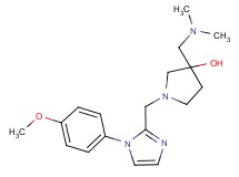 3-[(dimethylamino)methyl]-1-{[1-(4-methoxyphenyl)-1H-imidazol-2-yl]methyl}-3-pyrrolidinol