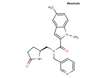 1,5-dimethyl-N-{[(2S)-5-oxopyrrolidin-2-yl]methyl}-N-(pyridin-3-ylmethyl)-1H-indole-2-carboxamide