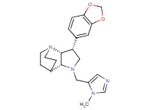 (3R*,3aR*,7aR*)-3-(1,3-benzodioxol-5-yl)-1-[(1-methyl-1H-imidazol-5-yl)methyl]octahydro-4,7-ethanopyrrolo[3,2-b]pyridine