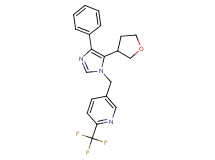 5-{[4-phenyl-5-(tetrahydrofuran-3-yl)-1H-imidazol-1-yl]methyl}-2-(trifluoromethyl)pyridine