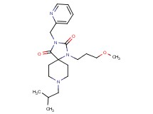8-isobutyl-1-(3-methoxypropyl)-3-(2-pyridinylmethyl)-1,3,8-triazaspiro[4.5]decane-2,4-dione