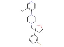 1-{[3-(3-fluorophenyl)tetrahydro-3-furanyl]methyl}-4-(3-methyl-4-pyridinyl)piperazine