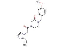 4-[(2-ethyl-1H-imidazol-1-yl)acetyl]-1-(4-methoxybenzyl)-2-piperazinone