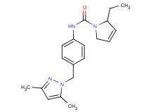 N-{4-[(3,5-dimethyl-1H-pyrazol-1-yl)methyl]phenyl}-2-ethyl-2,5-dihydro-1H-pyrrole-1-carboxamide