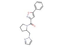 5-phenyl-3-{[2-(1H-pyrazol-1-ylmethyl)-1-pyrrolidinyl]carbonyl}isoxazole