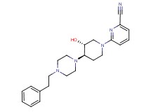 6-{(3R*,4R*)-3-hydroxy-4-[4-(2-phenylethyl)-1-piperazinyl]-1-piperidinyl}-2-pyridinecarbonitrile