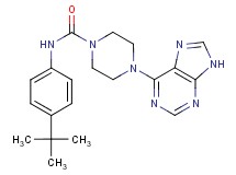 N-(4-tert-butylphenyl)-4-(9H-purin-6-yl)piperazine-1-carboxamide