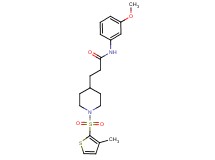 N-(3-methoxyphenyl)-3-{1-[(3-methyl-2-thienyl)sulfonyl]-4-piperidinyl}propanamide