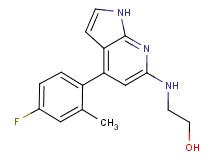 2-{[4-(4-fluoro-2-methylphenyl)-1H-pyrrolo[2,3-b]pyridin-6-yl]amino}ethanol
