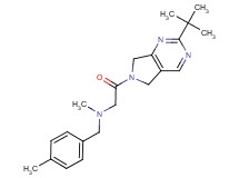 2-(2-tert-butyl-5,7-dihydro-6H-pyrrolo[3,4-d]pyrimidin-6-yl)-N-methyl-N-(4-methylbenzyl)-2-oxoethanamine