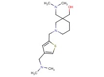 [3-[(dimethylamino)methyl]-1-({4-[(dimethylamino)methyl]-2-thienyl}methyl)piperidin-3-yl]methanol