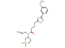 N-allyl-N-(1,1-dioxidotetrahydro-3-thienyl)-4-[3-(3-methoxyphenyl)-1,2,4-oxadiazol-5-yl]butanamide