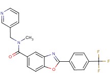 N-methyl-N-(3-pyridinylmethyl)-2-[4-(trifluoromethyl)phenyl]-1,3-benzoxazole-5-carboxamide