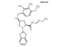(4S)-1-(2,3-dihydro-1H-inden-2-yl)-4-[(4-methoxy-2,3-dimethylbenzyl)amino]-N-(2-methoxyethyl)-L-prolinamide
