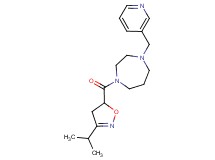 1-[(3-isopropyl-4,5-dihydroisoxazol-5-yl)carbonyl]-4-(pyridin-3-ylmethyl)-1,4-diazepane