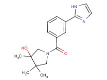 1-[3-(1H-imidazol-2-yl)benzoyl]-3,4,4-trimethylpyrrolidin-3-ol