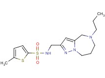 5-methyl-N-[(5-propyl-5,6,7,8-tetrahydro-4H-pyrazolo[1,5-a][1,4]diazepin-2-yl)methyl]thiophene-2-sulfonamide